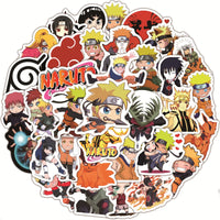 10/50/100pcs Japanese Anime Naruto Stickers Suitcase Laptop Graffiti Car Waterproof Cartoon Sticker Decal for Children Toy Gift
