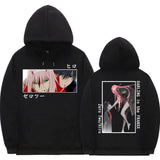 Japanese Anime Darling In The Franx Zero Two Hiro Graphic Print Hoodie