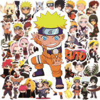10/50/100pcs Japanese Anime Naruto Stickers Suitcase Laptop Graffiti Car Waterproof Cartoon Sticker Decal for Children Toy Gift