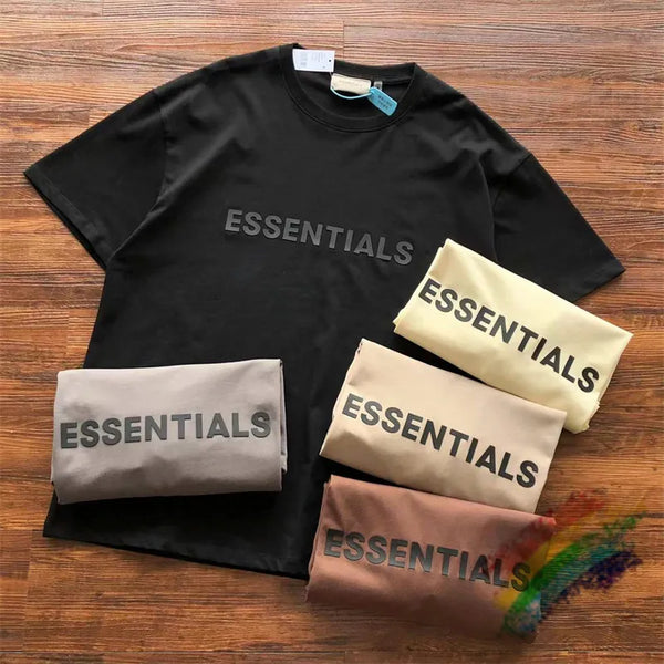 Oversized Essentials T Shirt Men Women Best Quality 3D Letter Logo Short Sleeve Summer T-shirt Tops Tee