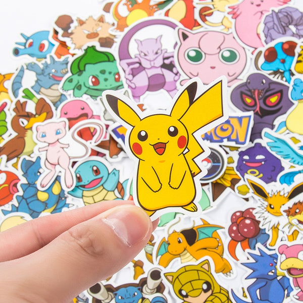50/100Pcs Pokemon Stickers