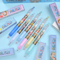 1 PCS Anime One Piece Gel Pen Luffy Zoro Sanji Signature Pen Dynamic Naked Eye 3D Student Stationery Gift Wholesale