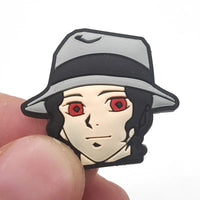 Anime Demon Slayer Tanjirou Cartoon Character Shoe Charms Decrations For Croc Charms Buckle Kids X-mas Gifts Shoe Accessories