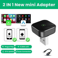 CarPlay Android Auto Wireless Adapter Plug And Play Bluetooth WiFi Auto Connection
