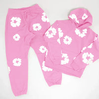 DENIM TEARS  fashionable cotton foam printed hoodie sports suit