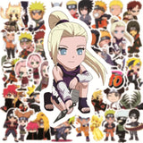 10/50/100pcs Japanese Anime Naruto Stickers Suitcase Laptop Graffiti Car Waterproof Cartoon Sticker Decal for Children Toy Gift