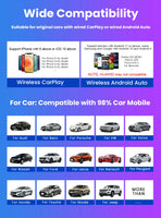 CarPlay Android Auto Wireless Adapter Plug And Play Bluetooth WiFi Auto Connection