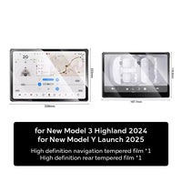 Tempered Glass Film Protector for New Tesla Model Y