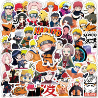 10/50/100pcs Japanese Anime Naruto Stickers Suitcase Laptop Graffiti Car Waterproof Cartoon Sticker Decal for Children Toy Gift