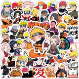 10/50/100pcs Japanese Anime Naruto Stickers Suitcase Laptop Graffiti Car Waterproof Cartoon Sticker Decal for Children Toy Gift