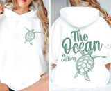 Printed Top Loose Pullover Hoodie