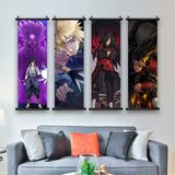 Naruto Hot Japanese Anime Scroll Canvas Wall Hanging Painting Kakashi Home Anime Poster Sasuke Art Room Decoration Kid Gift