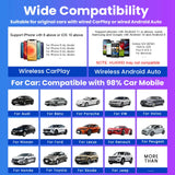 CarPlay Android Auto Wireless Adapter Plug And Play Bluetooth WiFi Auto Connection