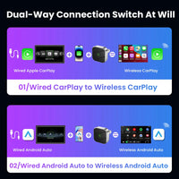 CarPlay Android Auto Wireless Adapter Plug And Play Bluetooth WiFi Auto Connection