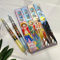 1 PCS Anime One Piece Gel Pen Luffy Zoro Sanji Signature Pen Dynamic Naked Eye 3D Student Stationery Gift Wholesale