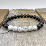 Grove - White Howlite & Blackwood