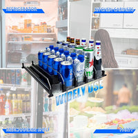 Drink Organizer for Fridge, Self-Pushing Soda Can Dispenser