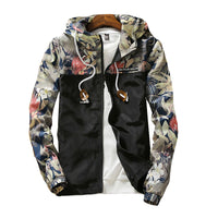 Hooded Jackets Autumn Floral