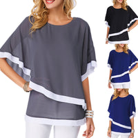 Chiffon Bat Sleeve Blouses