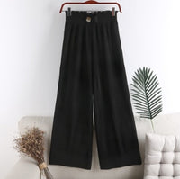 Wide leg Pants - Elastic waist