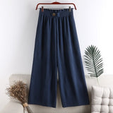 Wide leg Pants - Elastic waist