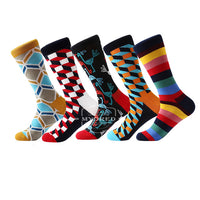 5 pair/lot men casual dress cotton socks