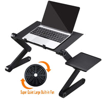 Laptop Table Stand With Adjustable Folding Ergonomic Design With Mouse Pad