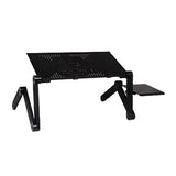 Laptop Table Stand With Adjustable Folding Ergonomic Design With Mouse Pad