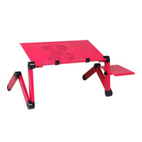 Laptop Table Stand With Adjustable Folding Ergonomic Design With Mouse Pad