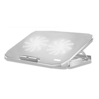 SeenDa Desk Adjustable Laptop Stand Support 12" to 17" with 2 Fans USB Cooling Heat Dissipation Stand Holder for Notebook