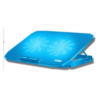 SeenDa Desk Adjustable Laptop Stand Support 12" to 17" with 2 Fans USB Cooling Heat Dissipation Stand Holder for Notebook