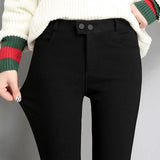 High Stretch Waist Women Elastic Skinny Pencil Jeans