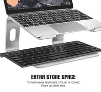 LARICAR Laptop Stand Holder Aluminum Stand For MacBook Portable Laptop Stand Holder  Desktop Holder Notebook PC Computer Stand
