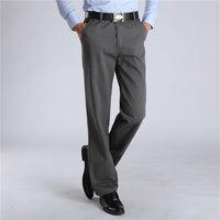 Non-Iron Formal Casual Trousers Slim Fit Premium Cotton Straight Pants