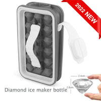 Ice Ball Maker:Creative Ice Cube Mold 2 In 1 Multi-function Container