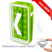 Ice Ball Maker:Creative Ice Cube Mold 2 In 1 Multi-function Container